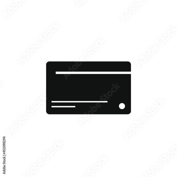 Fototapeta vector image of a black atm card