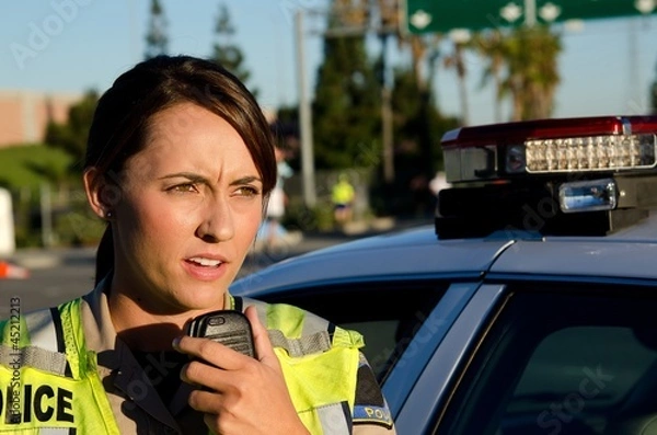 Obraz Kobieta policjant