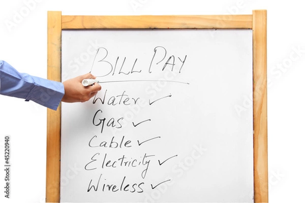 Obraz Pay utility bills