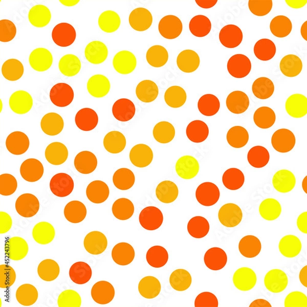 Fototapeta Seamless pattern with colorful dots. Vector illustration