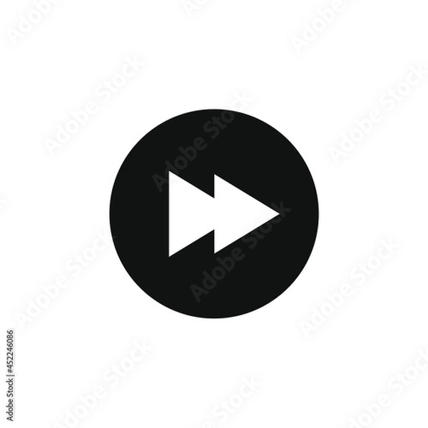 Fototapeta forward video icon vector image