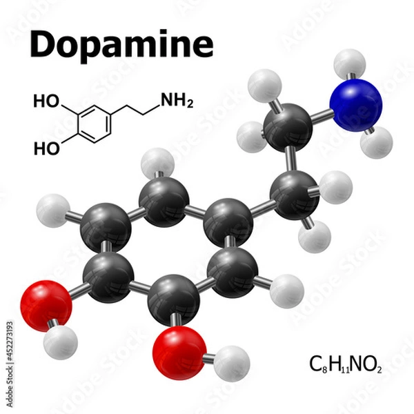 Obraz Dopamine molecule