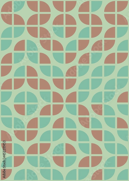 Fototapeta Abstract Geometric Pattern generative computational art illustration