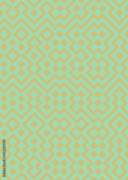 Obraz Abstract Geometric Pattern generative computational art illustration
