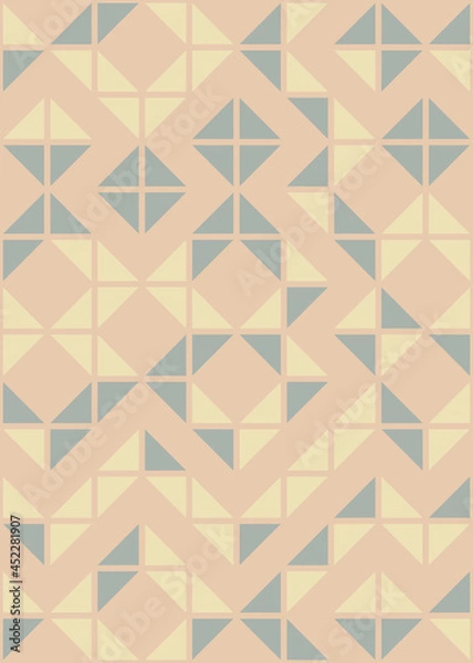 Fototapeta Abstract Geometric Pattern generative computational art illustration