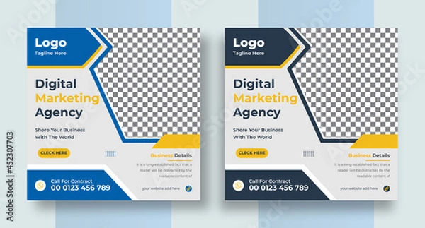 Obraz Creative business marketing promotion social media post, Digital web banner design