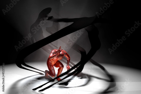 Obraz Man and anxiety neurosis