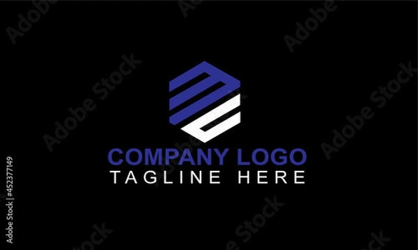 Fototapeta MC INITIAL LOGO DESIGN