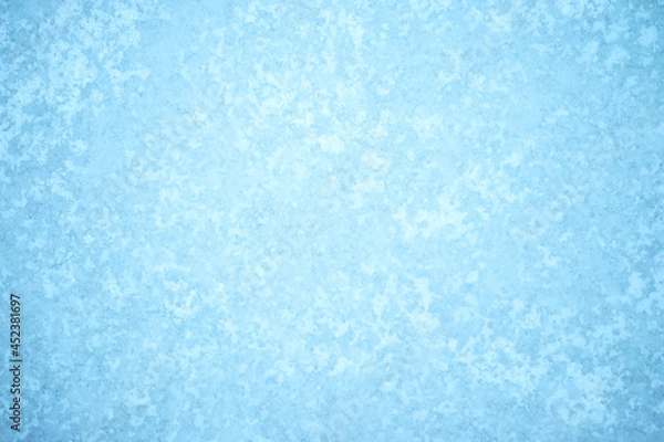 Obraz Natural beautiful ice ornament with a frozen pattern of white frost and natural illumination. Background