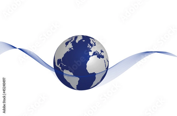 Obraz Globus weiß