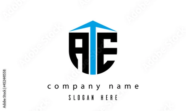 Obraz AE shield creative latter logo vector