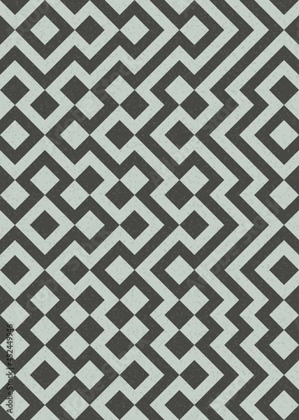 Fototapeta Abstract Geometric Pattern generative computational art illustration
