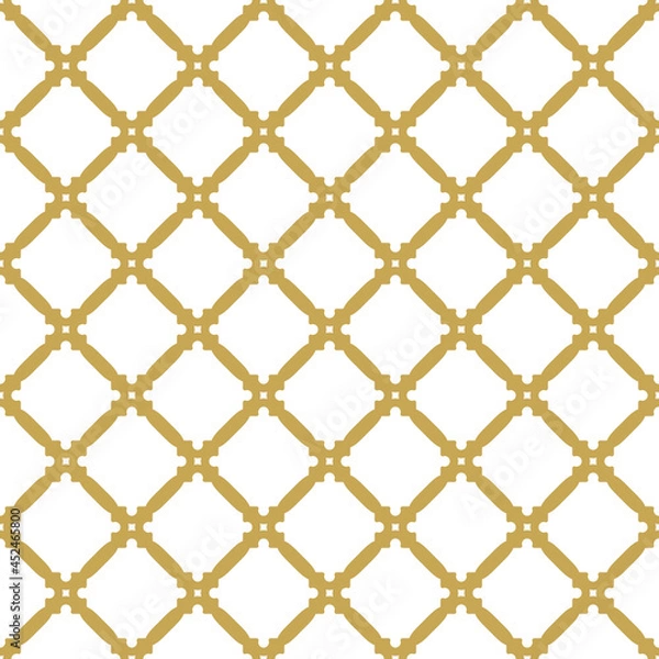 Fototapeta Geometric abstract vector pattern. Geometric modern golden ornament. Seamless modern golden background