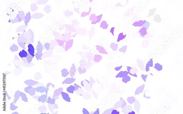 Fototapeta Light Purple vector pattern with random forms.