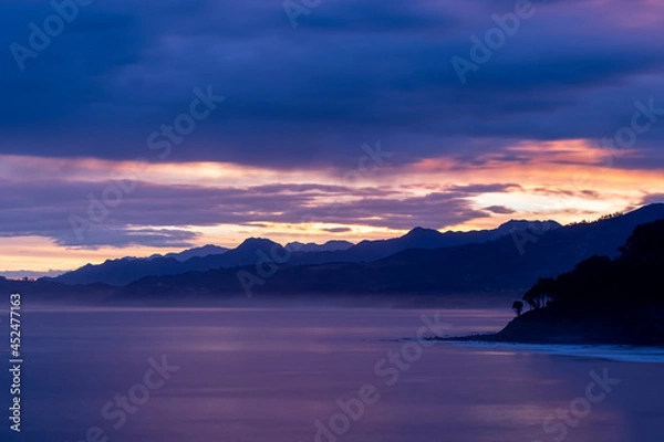 Fototapeta beach of Lastres,Asturias-Spain