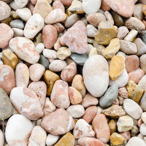 Obraz Dry sea pebbles. Abstract background