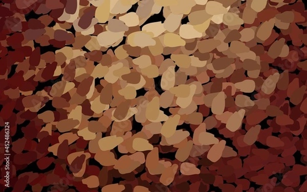 Fototapeta Dark Red, Yellow vector template with chaotic shapes.