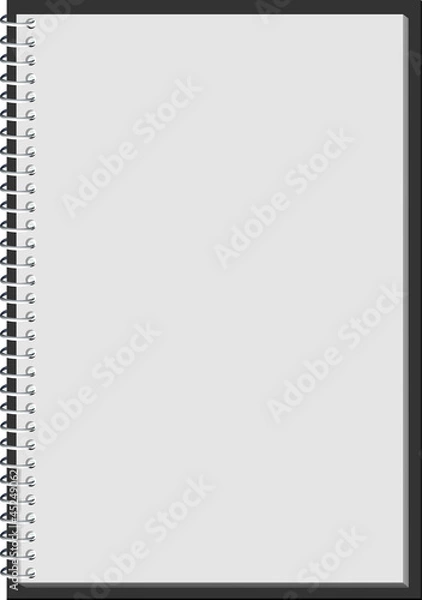 Fototapeta Чистый лист блокнота/  notebook sheet