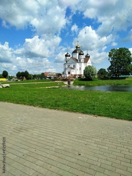 Obraz landscape with church