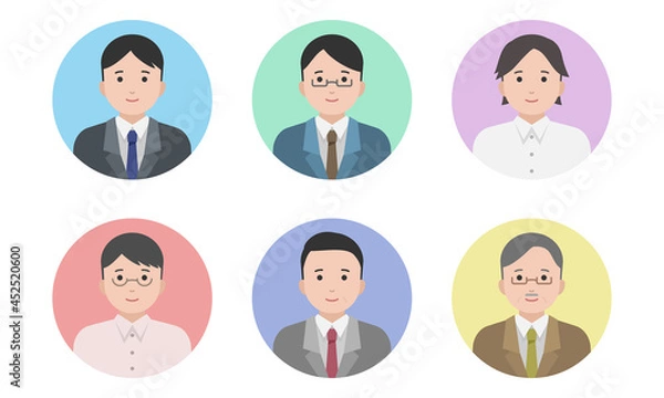 Obraz ビジネスマンのアイコンセット