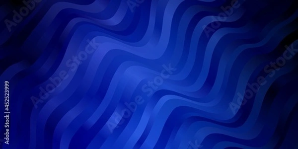 Fototapeta Light BLUE vector template with wry lines.