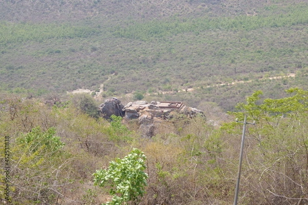 Fototapeta 仏教八大聖地　インドのラージギルの霊鷲山
