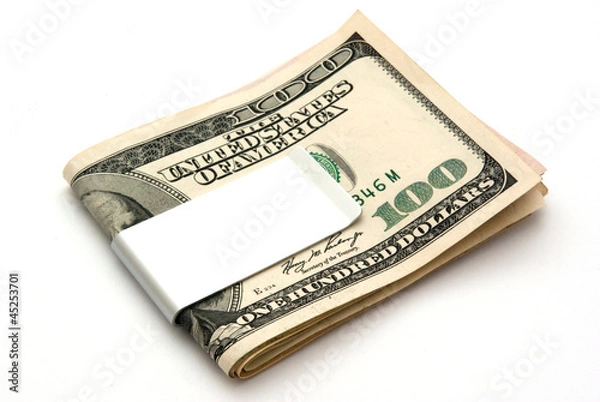 Obraz dollars in money clip