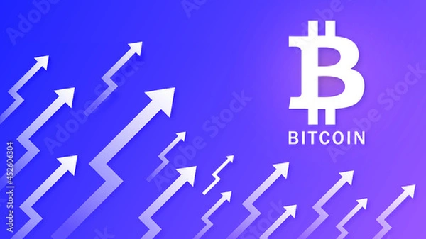 Fototapeta The Rising Bitcoin