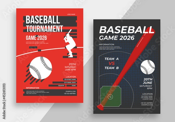 Obraz Układ plakatu turnieju baseballowego