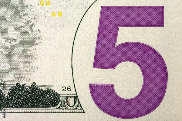 Obraz five dollar detail