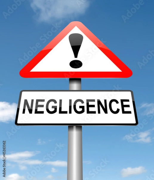 Obraz Negligence concept.
