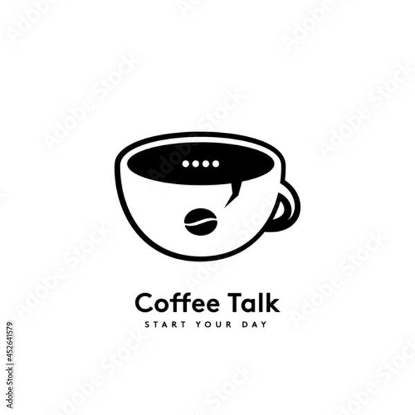 Obraz cafe logo - coffee talk
