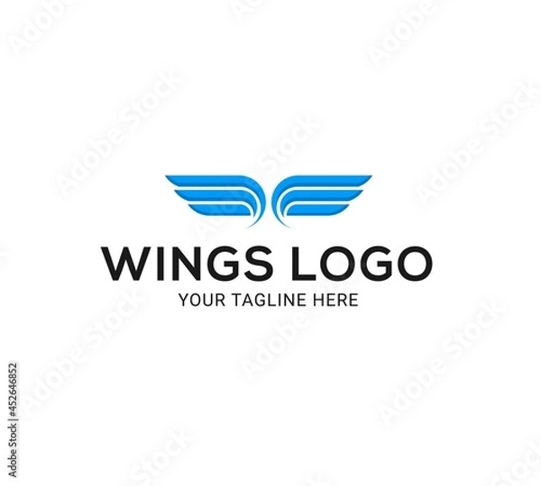 Fototapeta Wings logo design