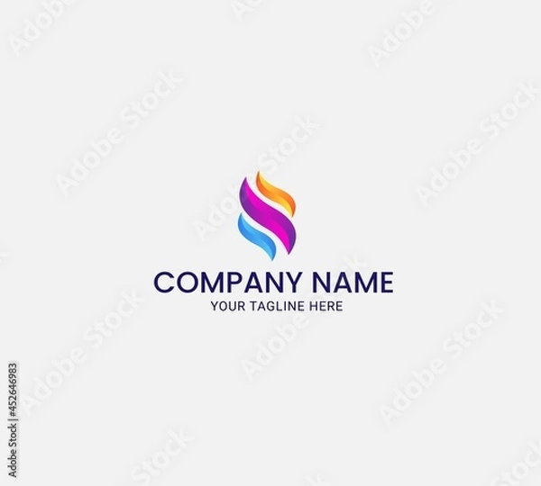 Obraz Colorful flame logo 