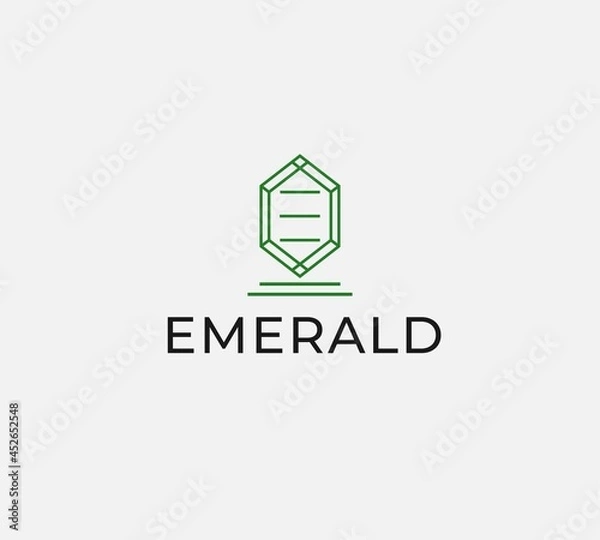 Obraz Emerald logo design