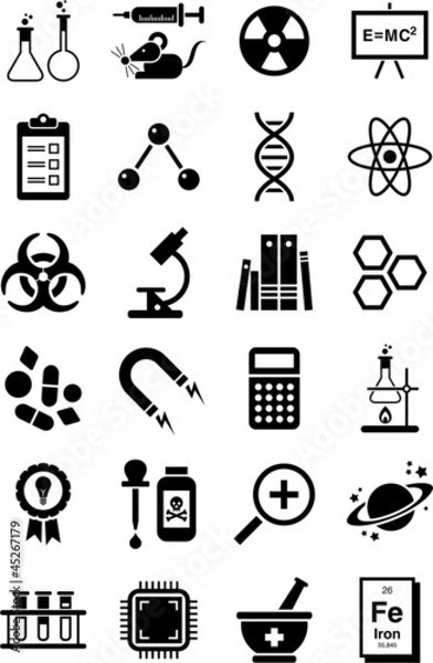 Obraz Science icons