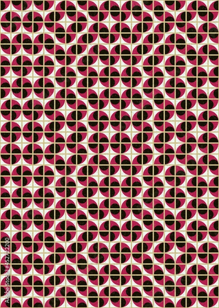 Fototapeta Abstract Geometric Pattern generative computational art illustration