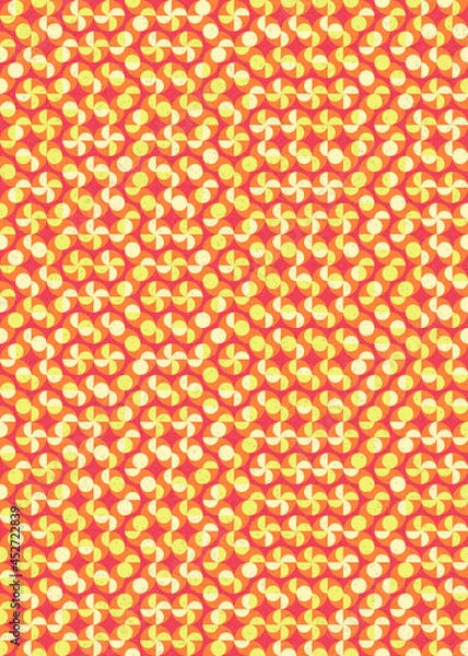 Fototapeta Abstract Geometric Pattern generative computational art illustration