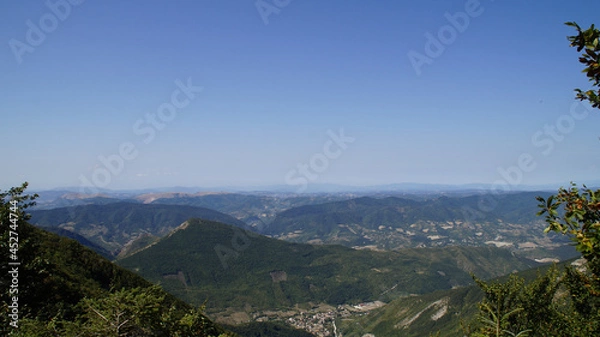 Obraz Panorama dal Monte Catria nelle Marche