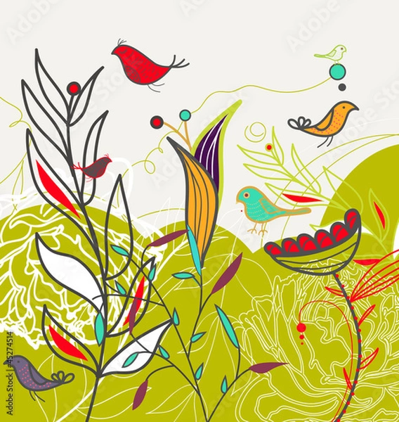 Fototapeta Bright vector background