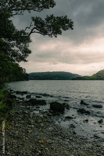 Obraz sunset over the lake