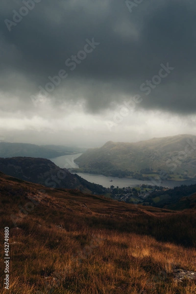 Obraz moody clouds in the mountains