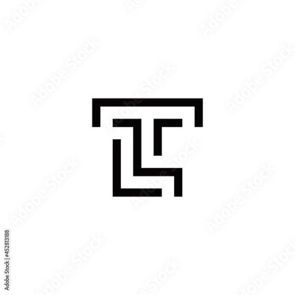 Obraz t l tl lt initial logo design vector template