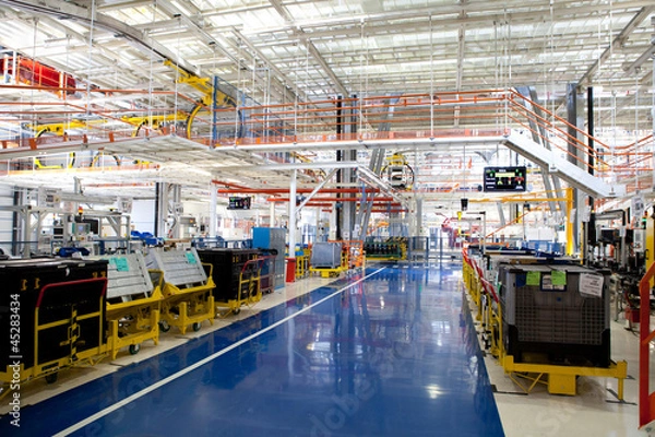 Obraz wnętrze budynku fabryki