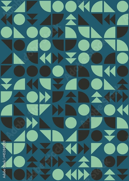 Fototapeta Abstract Geometric Pattern generative computational art illustration