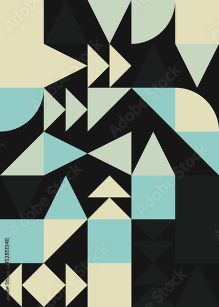 Fototapeta Abstract Geometric Pattern generative computational art illustration