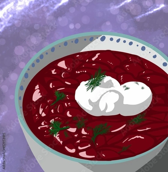 Fototapeta soup borscht