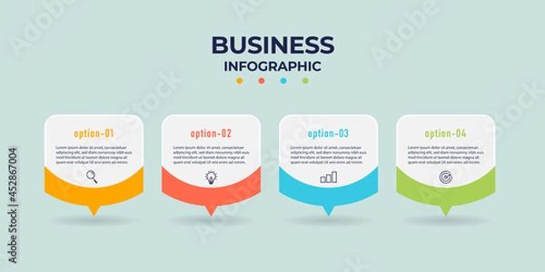 Fototapeta Infographic vector design template