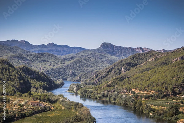 Fototapeta Bergwelt bei Miravet