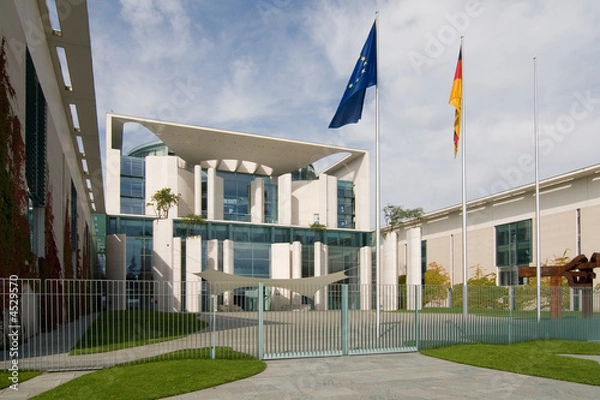 Obraz Kanzleramt Eingezäunt